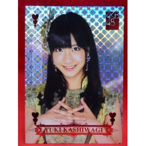 画像: AKB48オフィシャルトレーディングカード【柏木由紀】R180R箔押しホロカード